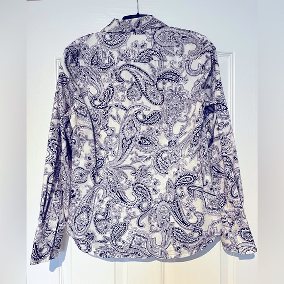 Classic/Vintage Paisley Jones New York Blouse - Picture 3 of 6